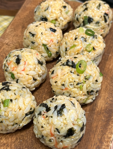 crab rice balls